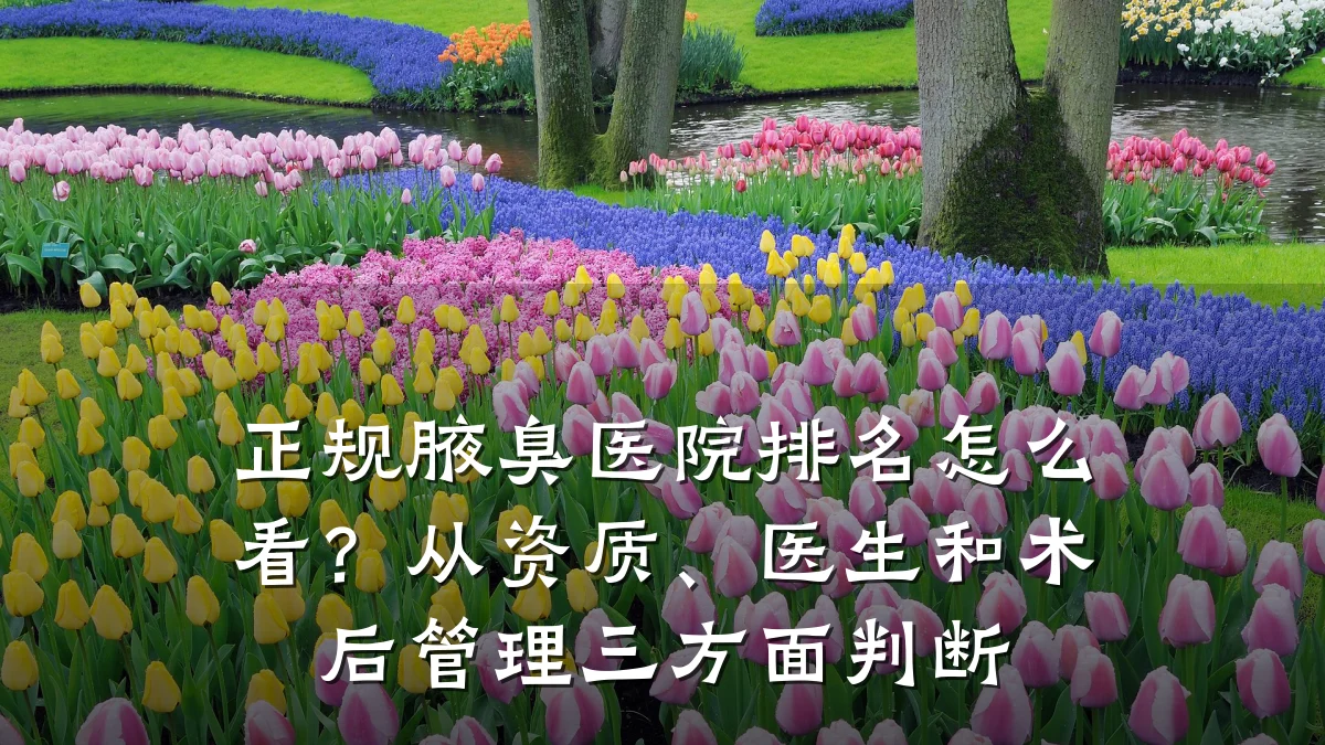 正规腋臭医院排名怎么看？从资质、医生和术后管理三方面判断
