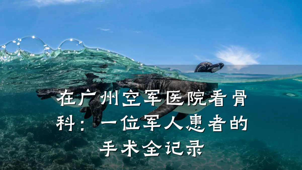 在广州空军医院看骨科：一位军人患者的手术全记录