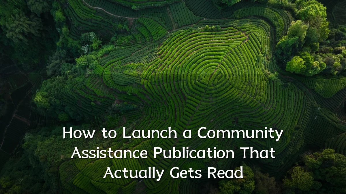 How to Launch a Community Assistance Publication That Actually Gets Read
