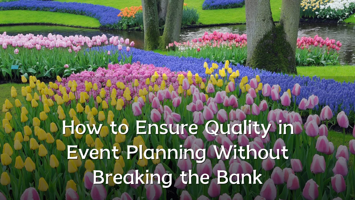 How to Ensure Quality in Event Planning Without Breaking the Bank