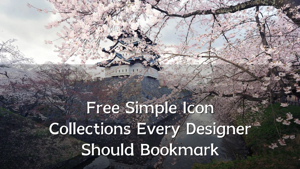 Free Simple Icon Collections Every Designer Should Bookmark