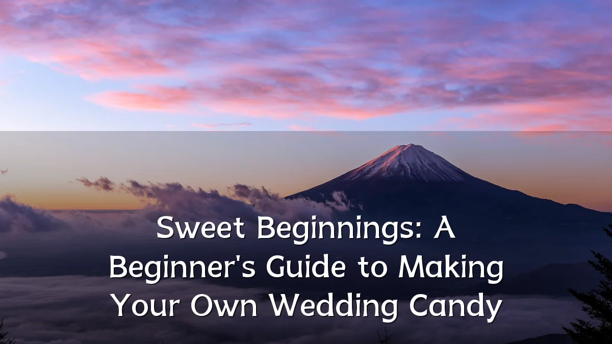 Sweet Beginnings: A Beginner's Guide to Making Your Own Wedding Candy
