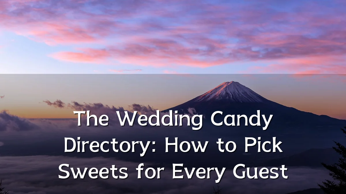 The Wedding Candy Directory: How to Pick Sweets for Every Guest