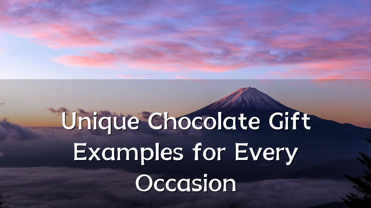 Unique Chocolate Gift Examples for Every Occasion